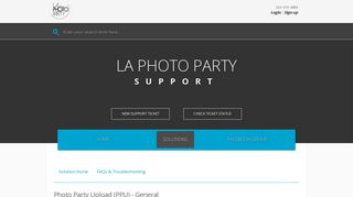 Photo Party Upload (PPU) - General : LA Photo Party Support