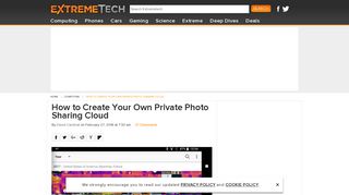 How to Create Your Own Private Photo Sharing Cloud - ExtremeTech