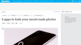 6 secret apps to hide your sexy photos - Mashable