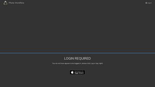 login required - Photo Workflow