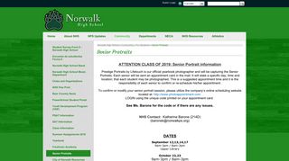 Senior Protraits - Norwalk High School