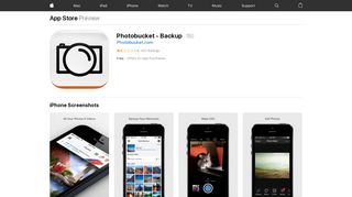 Photobucket - Backup on the App Store - iTunes - Apple