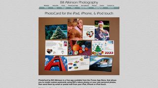 About PhotoCard - Bill Atkinson Photography