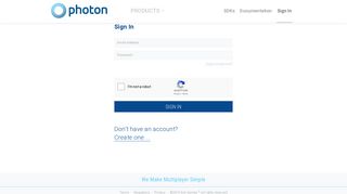 Sign In | Photon Engine
