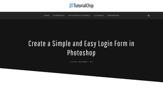 Create a Simple and Easy Login Form in Photoshop - TutorialChip