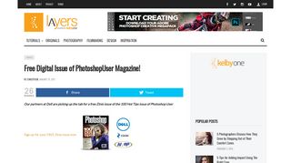 Free Digital Issue of PhotoshopUser Magazine! - Layers Magazine