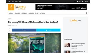 The January 2019 Issue of Photoshop User Is Now Available! - Layers ...