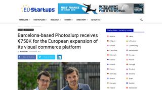 Barcelona-based Photoslurp receives €750K for the European ...