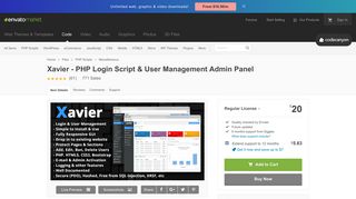 Xavier - PHP Login Script & User Management Admin Panel by Siggles