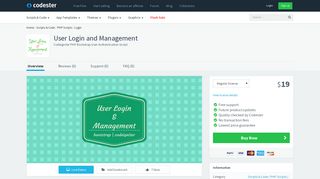 User Login and Management | Codester