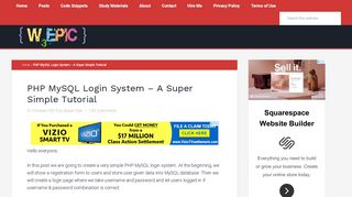 PHP MySQL Login System - A Super Simple Tutorial - W3Epic