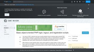 Basic object-oriented PHP login, logout, and registration scripts ...