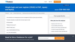 Simple login and user register (CRUD) in PHP, Jquery and MySQL ...
