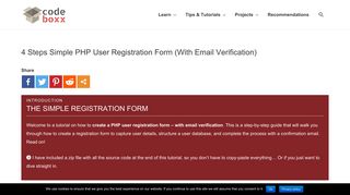 4 Steps Simple PHP User Registration Form (With Email Verification ...