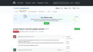 email return null for public email · Issue #771 · facebook/php-graph ...