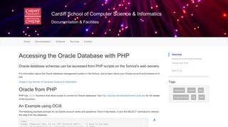 Accessing the Oracle Database with PHP