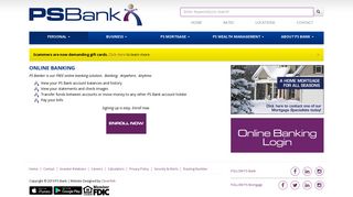 PS Bank - Online Banking