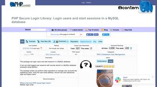 PHP Secure Login Library: Login users and start sessions in a MySQL ...