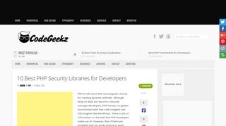 10 Best PHP Security Libraries for Developers | Code Geekz