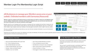 Member Login Pro PHP Script - Steve Dawson