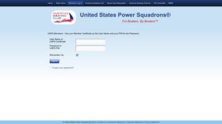 Member's Log In - United States Power Squadrons