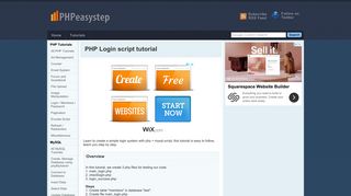 PHP Login script tutorial - PHPeasystep