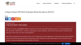 4 Steps Simple PHP MVC Example (What the Heck is MVC!?) - Code ...