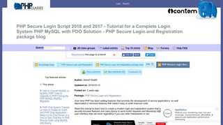 PHP Secure Login Script 2018 and 2017 - Tutorial for a Complete ...