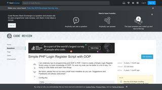 object oriented - Simple PHP Login Register Script with OOP - Code ...