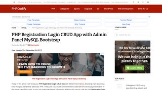 PHP Registration Login CRUD App with Admin Panel MySQL ...