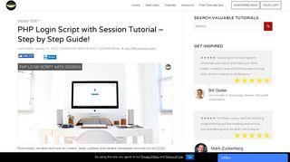 PHP Login Script with Session Tutorial - Step by Step Guide!