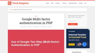 Google Multi factor authentication in PHP - iTech Empires
