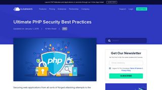 Ultimate Guide for PHP Security Best Practices. - Cloudways