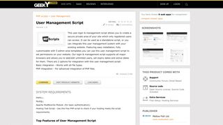 PHP Login scrip | User Management Script | PHP scripts - GeekyCorner
