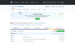 GitHub - userfrosting/UserFrosting: Modern PHP user login and ...
