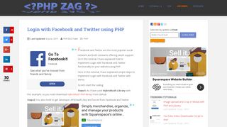 Login with Facebook and Twitter using PHP - PHPZAG