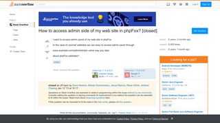 How to access admin side of my web site in phpFox? - Stack Overflow