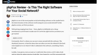 phpFox Review - Is This The Right Software For Your Social Network?
