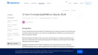 How To Install phpIPAM on Ubuntu 16.04 | DigitalOcean