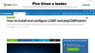 How to install and configure LDAP and phpLDAPadmin - TechRepublic
