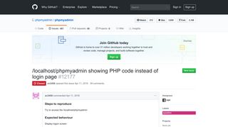 /localhost/phpmyadmin showing PHP code instead of login page ...