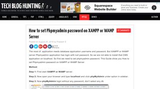 How to set Phpmyadmin password on XAMPP or WAMP Server ...