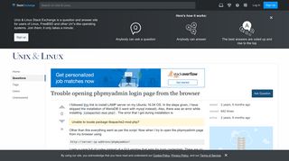 apt - Trouble opening phpmyadmin login page from the browser ...
