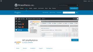 WP phpMyAdmin | WordPress.org