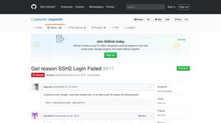 Get reason SSH2 Login Failed · Issue #411 · phpseclib/phpseclib ...