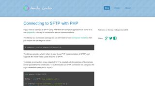 Connecting to SFTP with PHP (using either a password or SSH key ...