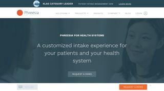 Health System Patient Intake Management | Phreesia Solutions