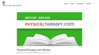 PhysicalTherapy.com Review | The Non-Clinical PT