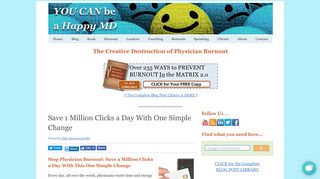 Save 1 Million Clicks a Day With One Simple Change - The Happy MD