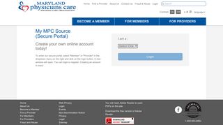 Maryland Physicians Care Portal for Members | Login | Maryland ...